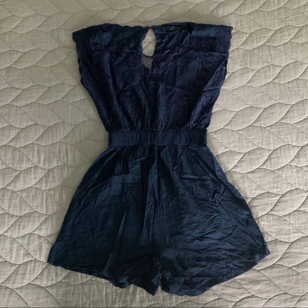 Butterfly Embroidered Romper